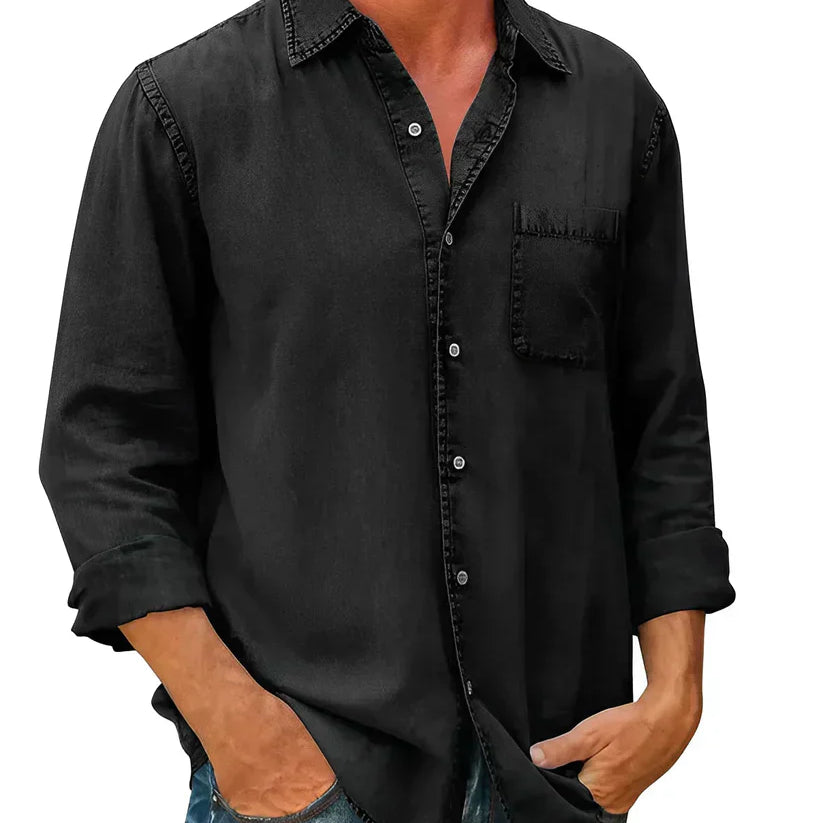 Tomáš – Pánská Volnočasová Košile s Dlouhým Rukávem