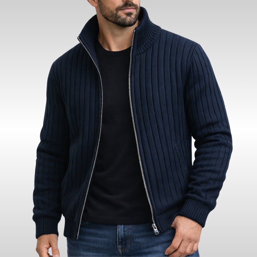Tiberius™ – Elegantní cardigan se zipem