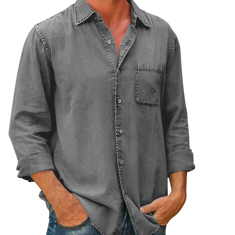 Tomáš – Pánská Volnočasová Košile s Dlouhým Rukávem