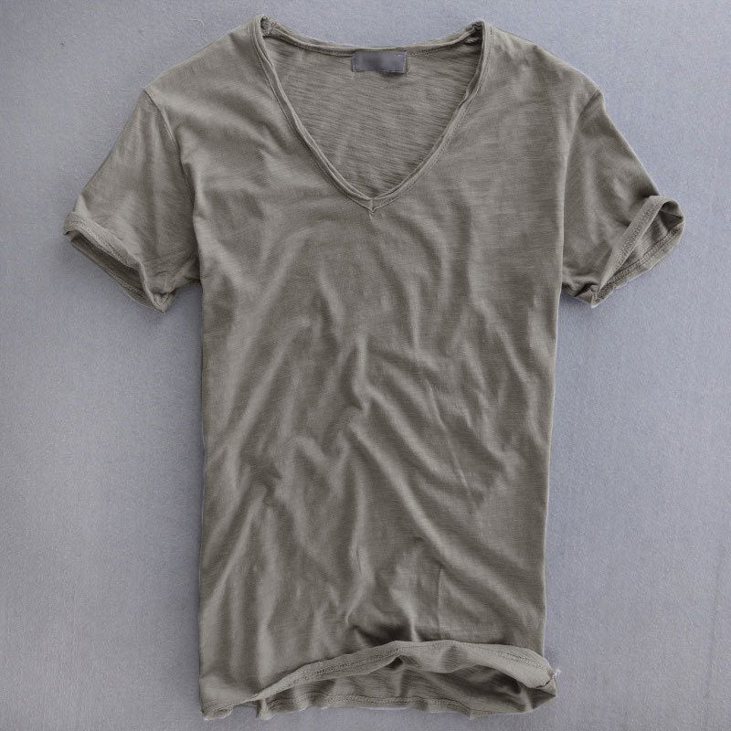 Tomáš – Pánské Tričko s V Výstřihem