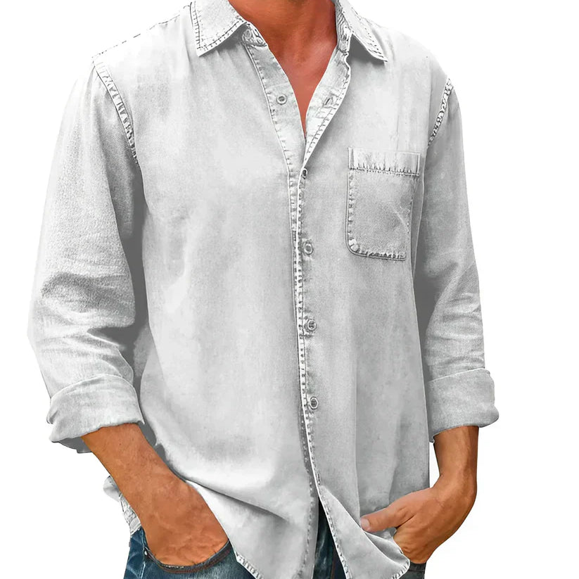 Tomáš – Pánská Volnočasová Košile s Dlouhým Rukávem