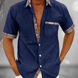 Tomáš – класическа мъжка риза с къс ръкав