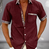 Tomáš – класическа мъжка риза с къс ръкав