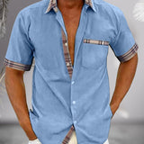 Tomáš – класическа мъжка риза с къс ръкав