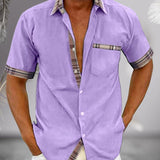 Tomáš – класическа мъжка риза с къс ръкав