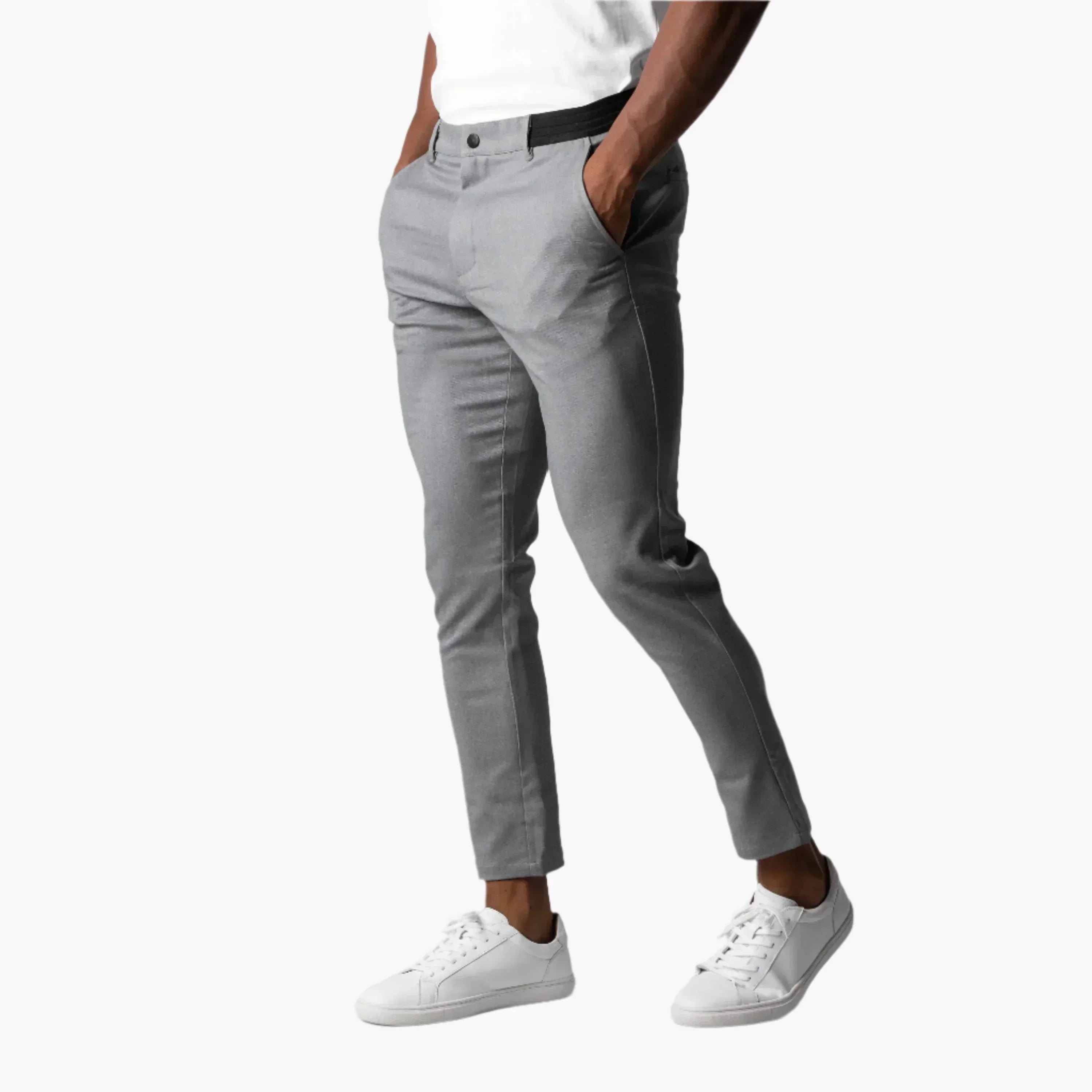 Tomáš – Pánské Slim-Fit Chino Kalhoty – Elegantní Pracovní a Volnočasové Kalhoty s Moderním Designem
